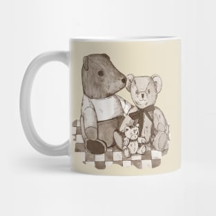 Still life picture of teddy bears Mug